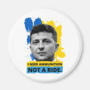 Íman Volodymyr Zelensky - Preciso De Munições, Não De U