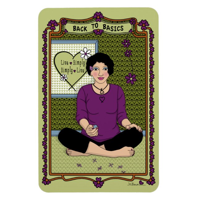 Íman Voltar ao Magnet do Refrigerador Basics_A_4x6 (Vertical)