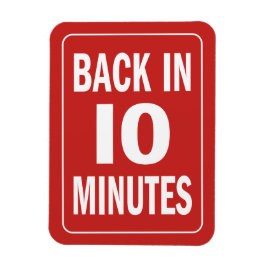 Íman Voltar em 10 minutos