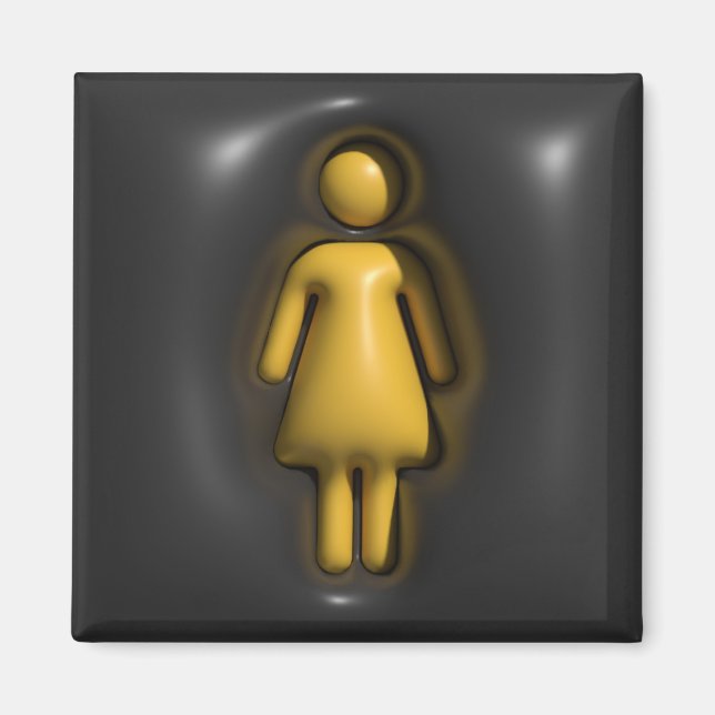 Íman Volume, garota, mulher (Frente)