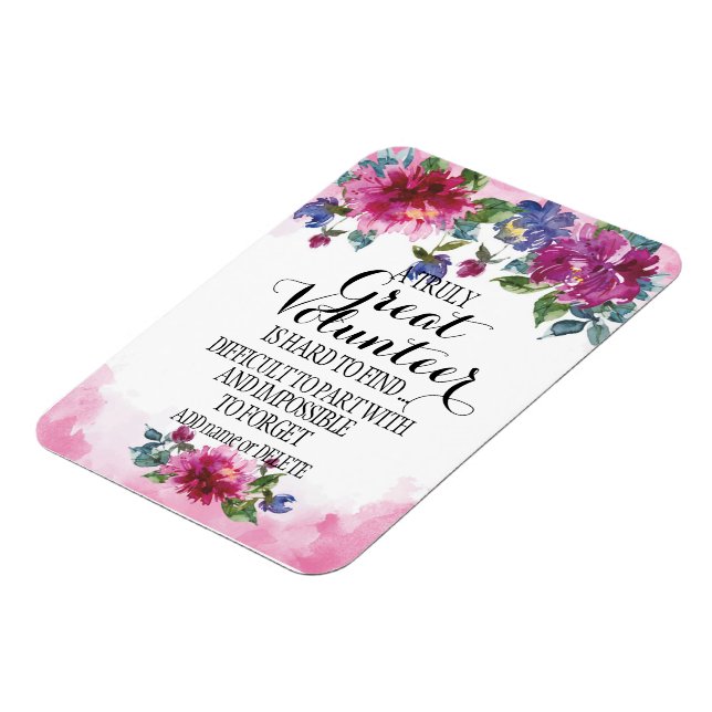 Íman Voluntário Obrigado Presente de Apreciação Voluntá (Left Side)