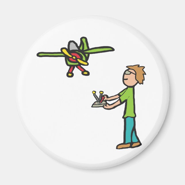 Íman Voo de avião modelo RC (Frente)