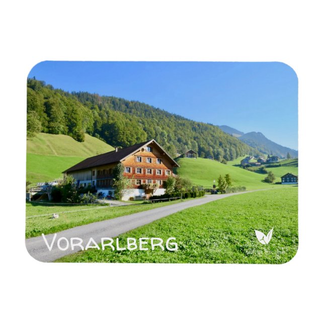 Íman Vorarlberg, Áustria - imã de geladeira (Horizontal)