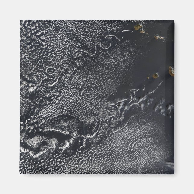 Íman Vórtices em nuvem sobre as ilhas de Cabo Verde (Frente)