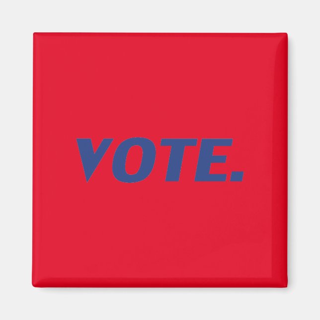 Íman "votação" azul, vermelho - (Frente)