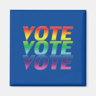 Íman votação de voto - Orgulho das cores do arco-íri
