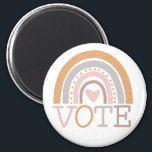 Íman Votação | Design de texto Arco-Íris de Pastel Cujo<br><div class="desc">Arte do arco-íris pastel bonito com a mensagem importante - Votem.</div>