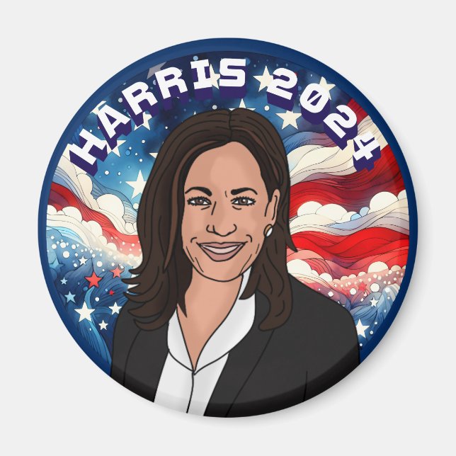 Íman Votação para Kamala Harris 2024 (Frente)