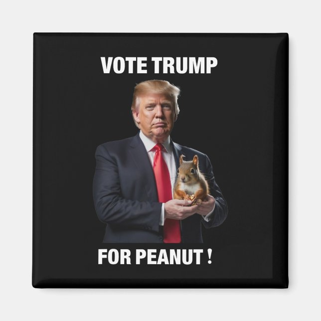 Íman Votar Trump No Peanut O Esquilo 3 (Frente)