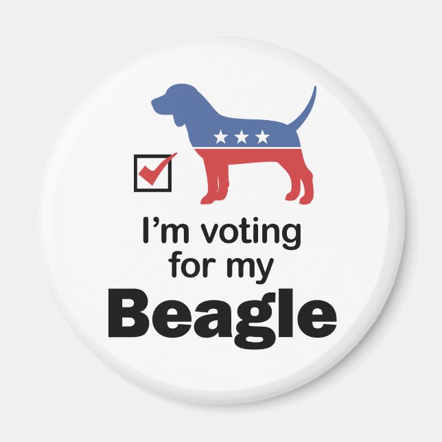 Íman Vote Beagle (Frente)
