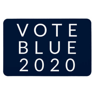 Íman Vote Blue 2020 Biden Harris EUA Simple Minimal