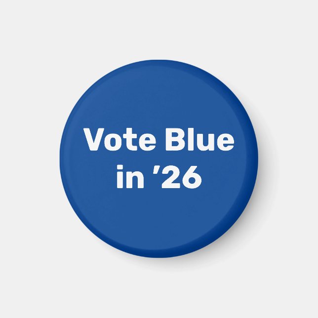 Íman Vote Blue em 2026 (Frente)