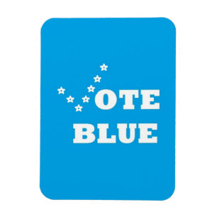 Íman Vote Blue - Imagem fotográfica