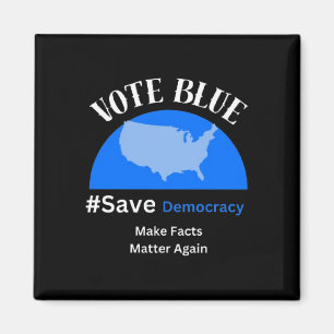 Íman Vote Blue Save Democracy Sticker