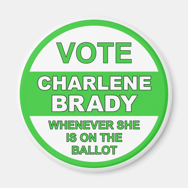 Íman Vote Charlene Brady (Frente)