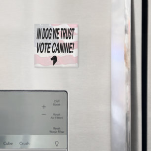 Íman Vote Dog com Bandeira Americana