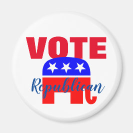 Íman VOTE Republicano com Elefante Patriótico