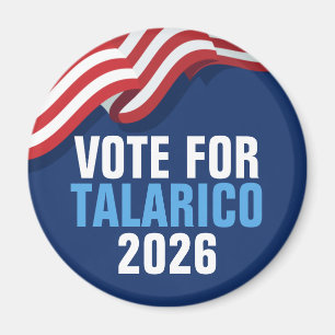 Íman Vote Talarico para Senado Bandeira Americana