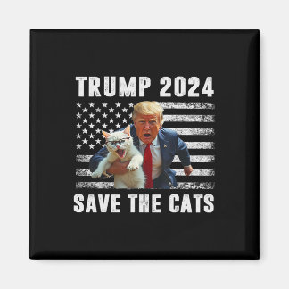 Íman Vote Trump 2025 Engraçado Salve Os Gatos 