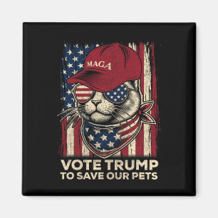 Íman Vote Trump Para Salvar O Nosso Pets 2024 American 