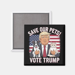 Íman Vote Trump Salve Nossos Animais de Estimação Gatos