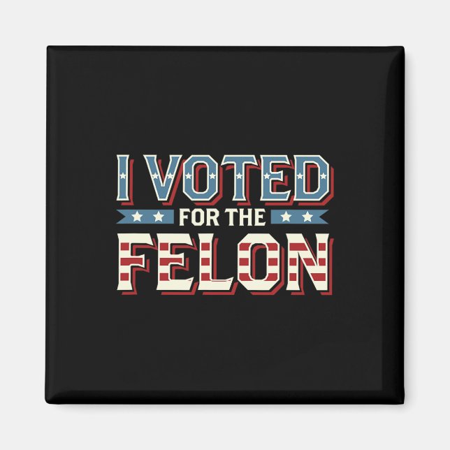 Íman Votei A Favor Do Felon - Donald Trump 2024 (Frente)