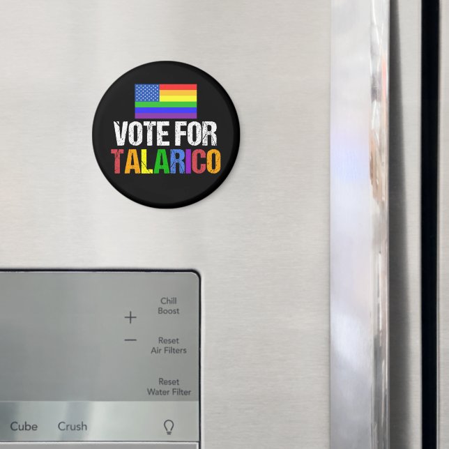 Íman Voto Arco-íris para Talarico Eleição 2026 (In Situ (Fridge))