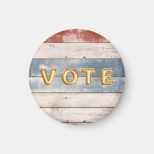 Íman Voto de Tábua de Madeira Rústica Americana (Frente)