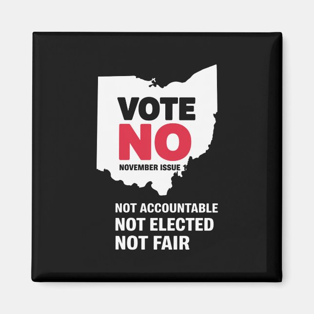 Íman Voto Não Edição de Novembro 1  (Frente)