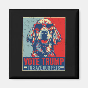 Íman Voto Retro Trump Para Salvar Nossos Animais Trump 