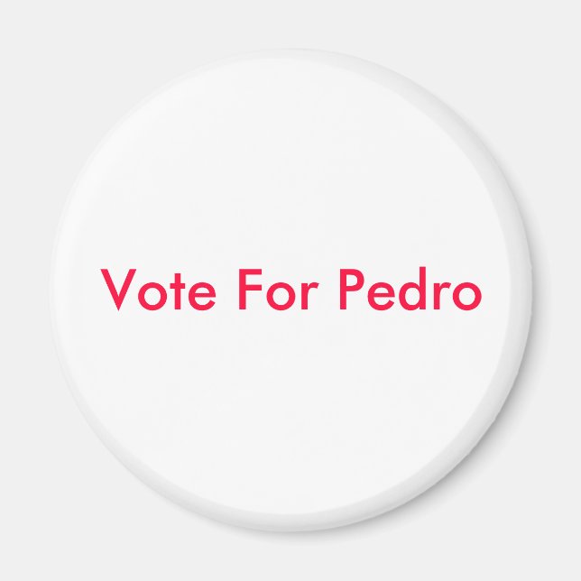 Íman Votos A Favor De Pedro (Frente)