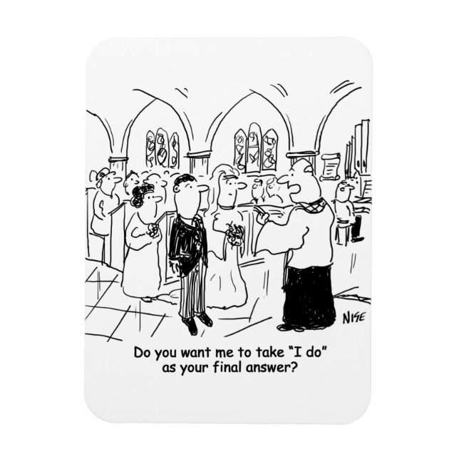 Íman Votos do Casamento - Eu Faço Como Resposta Final (Vertical)