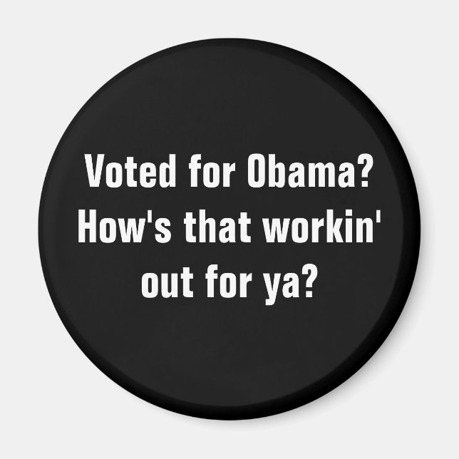 Íman Votou no Obama? Como isso está funcionando para vo (Frente)