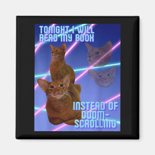 Íman Vou ler meu livro em vez de doomscrolling 