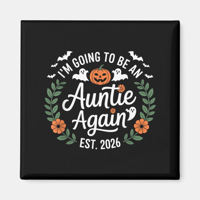 Íman Vou Ser Tia Novamente Funny Halloween (Frente)