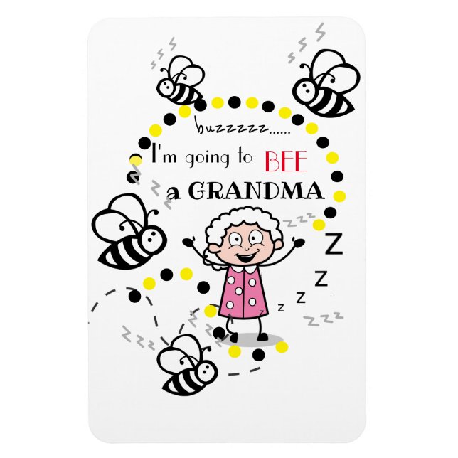 Íman Vou ser um fundo branco da vovó (Vertical)