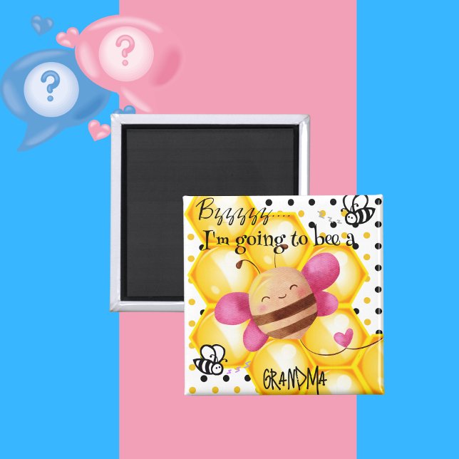 Íman Vou Ser Vó Personalizado Ímã (Criador carregado)