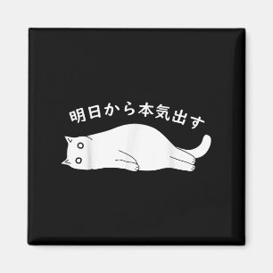 Íman Vou Sério Amanhã, Gato Japonês Engraçado