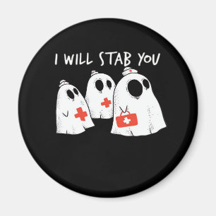 Íman Vou Te Esfaquear Enfermeira Engraçada RN Halloween