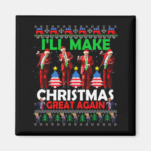 Íman Vou Tornar o Natal Grande Novamente Santa Trump Da