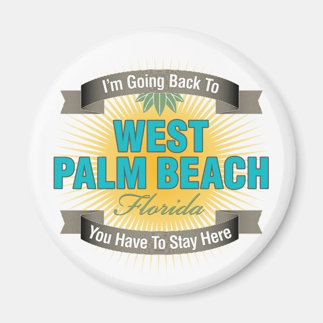 Íman Vou voltar a (West Palm Beach) (Frente)