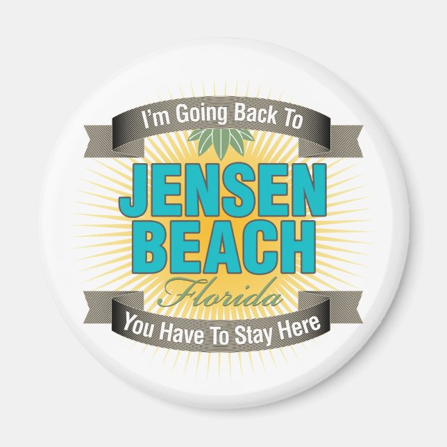 Íman Vou voltar para (Jensen Beach) (Frente)