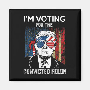 Íman Vou Votar pelo condenado Felon Engraçado Trump