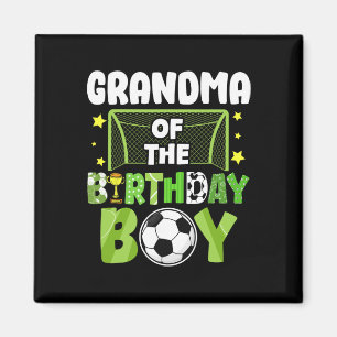 Íman Vovó de Futebol Aniversário Menino Festa Família d