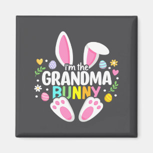 Íman Vovó de Páscoa Bunny Nana Feliz