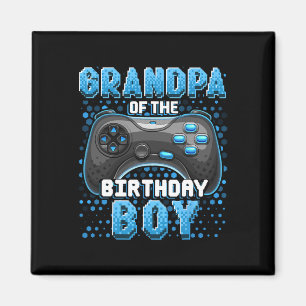 Íman Vovô Do Jogo De Vídeo De Jovem De Aniversário Bi