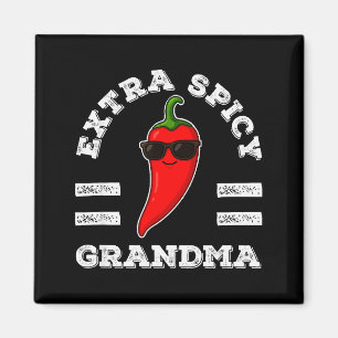 Íman Vovó Extra Scy Feminino Humor Foodie Pimenta Quent