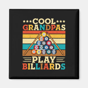 Íman Vovô legal Tocar Bilhares Retro Snooker Piscina Pl