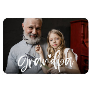 Íman Vovô Love Script Personalizado Gift Foto