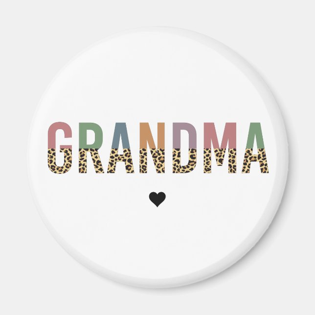 Íman Vovó multicolorido gueba leopardo degustação (Frente)